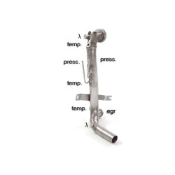 DOWNPIPE SENZA CATALIZZATORE PER FIAT PUNTO 3 MOTORE 330A1000 1.3 MJTD
