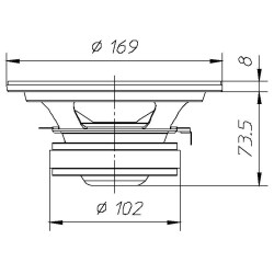 CIARE Woofer CT161N 80w 165mm
