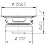 CIARE Woofer CW131 70w 130mm