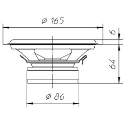 CIARE Woofer CW170 60w 165mm