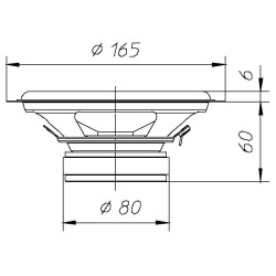 CIARE Woofer CW170Z 120w 165mm
