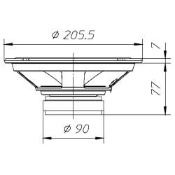 CIARE Woofer CW200Z 160w 200mm