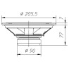 CIARE Woofer CW200Z 160w 200mm