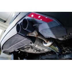 alfa romeo junior scarico sportivo Posteriore con uscita 2 x diam. 80 RACING BLACK CERAMIC
