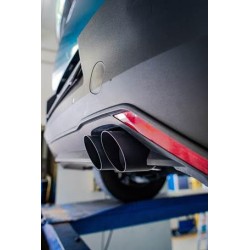 alfa romeo junior scarico sportivo Posteriore con uscita 2 x diam. 80 RACING BLACK CERAMIC