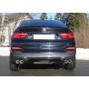 Silenziatore posteriore marmitta sportiva BMW X4 F26, uscita dx sx - 2x90 tipo 25 18d 20d 30d