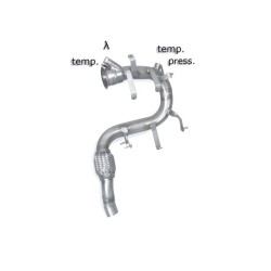 downpipe per Mini R56 dal 2007 al 2014 Cooper D 1.6 82kW 110cv acciaio ragazzon