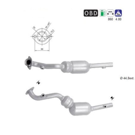 catalizzatore specifico ricambio renault clio dal 2015 al 2018 MOD III OE 8200509252
