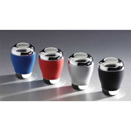 Pomello ISOTTA Max Pelle Grigio Inox