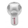 Pomello ISOTTA Max Pelle Grigio Inox