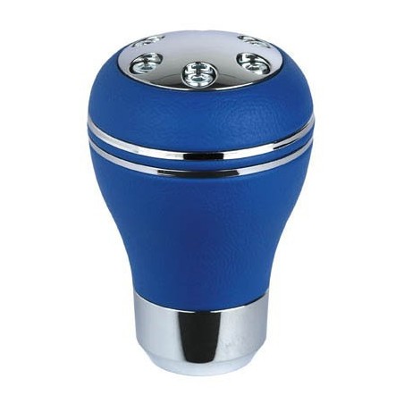 Pomello ISOTTA Max Pelle Grigio Inox