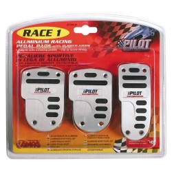 Pedaliera Race 1 -  set 3 pedali Pilot sport alluminio