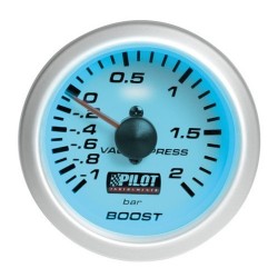 Manometro Pressione Turbo - Ø 2” (52 mm) - Blue-Light