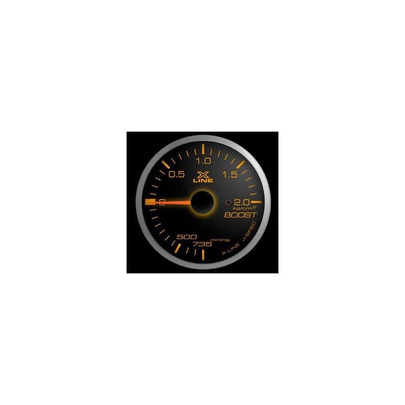Manometro Pressione Turbo STRI - 52 mm Nero 