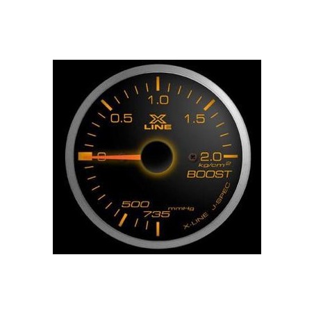 Manometro Pressione Turbo STRI - 52 mm Nero 
