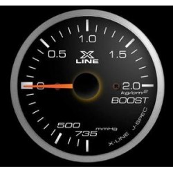 Manometro Pressione Turbo STRI - 52 mm Nero 
