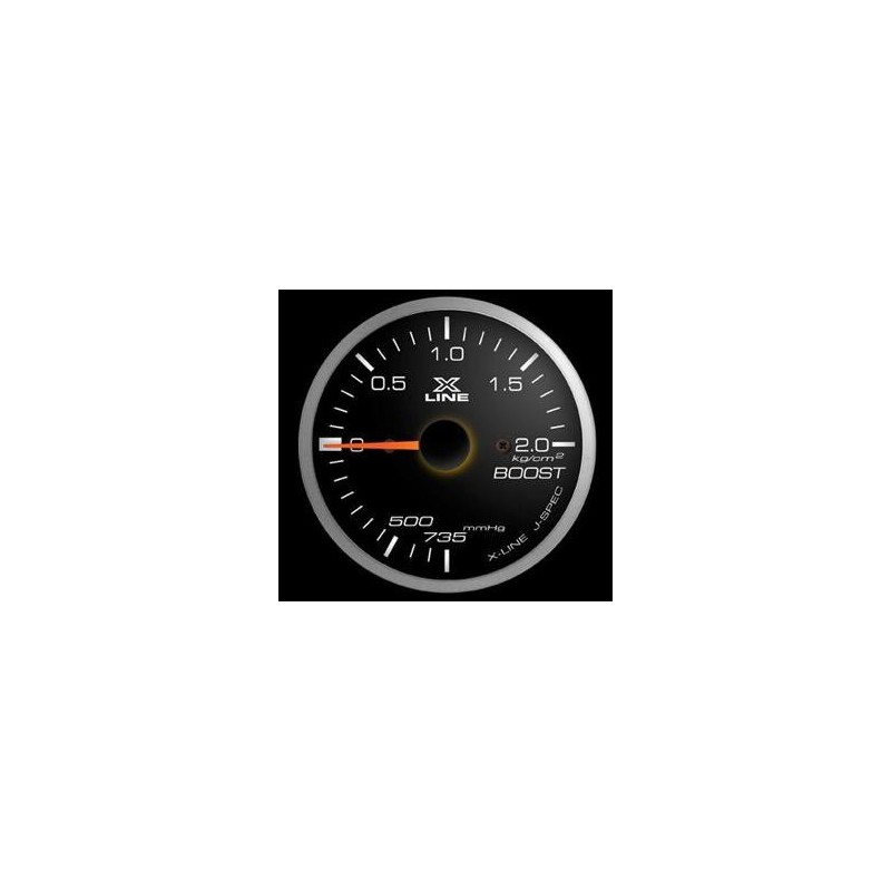 Manometro Pressione Turbo STRI - 52 mm Nero 