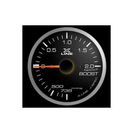 Manometro Pressione Turbo STRI - 52 mm Nero 
