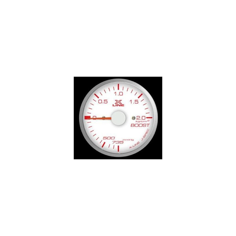 Manometro Pressione Turbo STRI - 52 mm Nero bianco