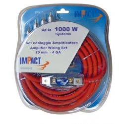 PPK100 kit cavi amplificatore Impact 600 watt
