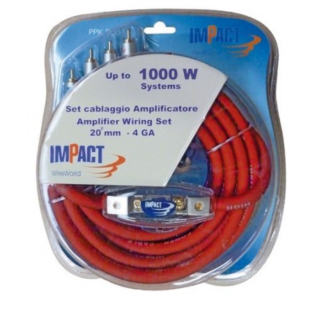 PPK100 kit cavi amplificatore Impact 600 watt