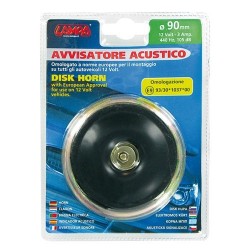 Avvisatore acustico Ø 90 mm, 12V
