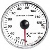 Manometro Temperatura Acqua Metrika - 52 mm Nero 