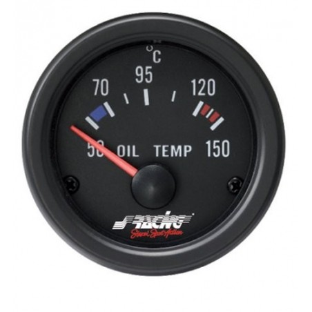 Manometro Pressione Olio Jom - 52 mm Nero 