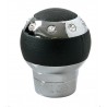 Pomello universale GTX con Swarovsky nero-inox