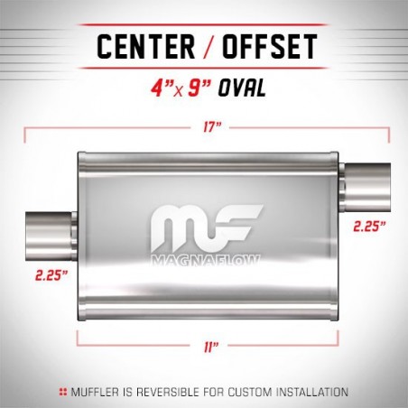 Marmitta Magnaflow universale 11335 uscita sfalsata offset