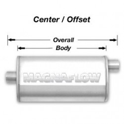 Marmitta Magnaflow universale 11335 uscita sfalsata offset