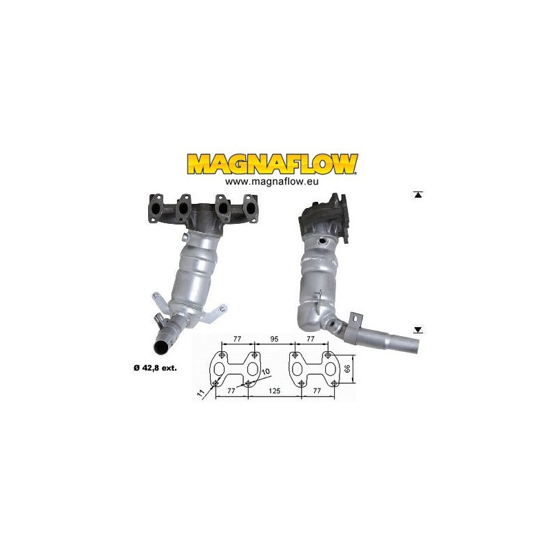 Catalizzatore Fiat 600 1100 54 cv 187A1000