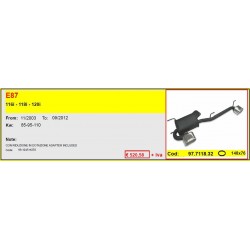 Doppio Scarico per BMW serie 1 e87 ovale