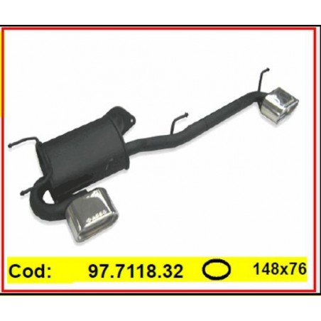 Doppio Scarico per BMW serie 1 e87 ovale