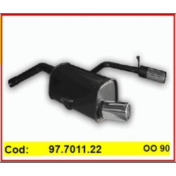Scarico Sportivo Alfa GT mjet e JTS dal 2003 doppio 90mm