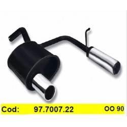 Silenziatore Sportivo Alfa 147 doppio scarico 90mm