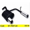 Silenziatore Sportivo Alfa 147 doppio scarico 90mm