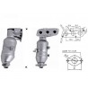 Catalizzatore Citroen C1 1.0 12v 50kw / 68 cv (CFA)