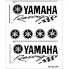 Adesivi per auto moto scooter Yahama Neri racing 6 pezzi yamaha