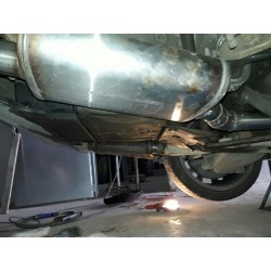 Doppio scarico Artigianale per bmw 530gt doppio tondo 76mm