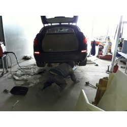 Doppio scarico Artigianale per bmw 530gt doppio tondo 76mm