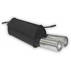 marmitta sportiva per toyota yaris 1.0 1.3 dal 1999 in poi doopia canna