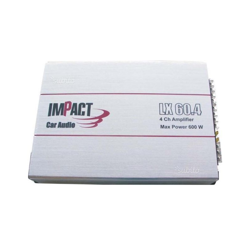 amplificatore impact lx60.4 4 canali 600 watt