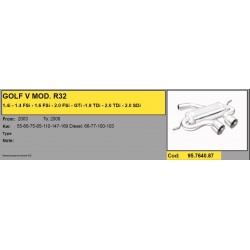 Silenziatore sportivo golf v modello R32 adattabile modifica