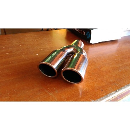 Terminale Marmitta doppio scarico 76mm 60020
