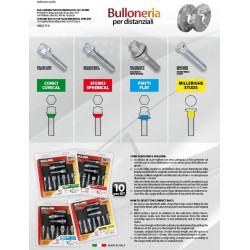 Set 10 bulloni conici - TC2 filetto: M12x1,5