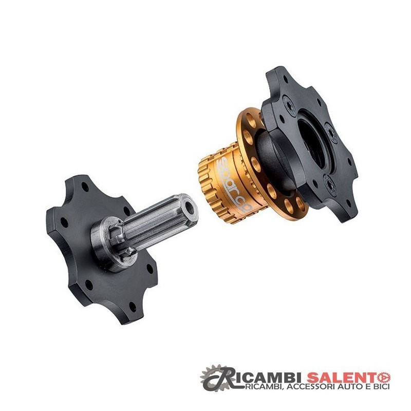 Quick release sparco per volante sgancio rapido cnc 6 fori