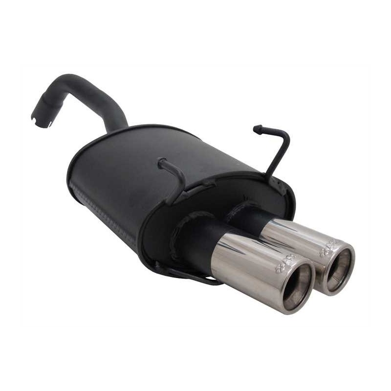 marmitta scarico sportivo per fiat panda new 03 - 12