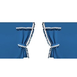 TENDE PERIMETRALI OSCURANTI COLORE BLU 4PZ 60 GANCI