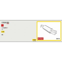 Marmitta Sportiva Asso Racing per Citroen DS3 acciaio